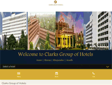 Tablet Screenshot of hotelclarks.com
